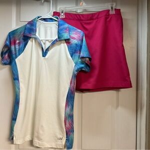 Greg Norman Skort with bcg Polo, golf, pickleball